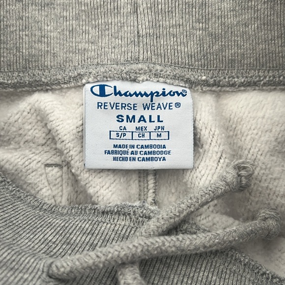 Champion Brand Blue Logo Sweatpants/Joggers, Gray (Size Small) - Picture 6 of 6